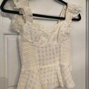 LPA  Size small white top